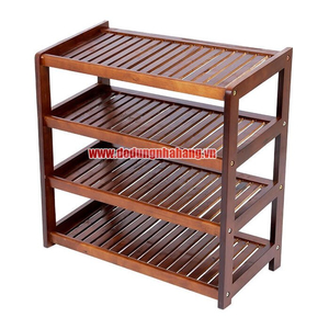 KỆ GIÀY DÉP 4 TẦNG 60CM MÀU NÂU