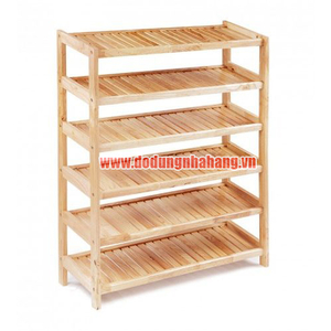 KỆ GIÀY DÉP 6 TẦNG 80CM MÀU GỖ TỰ NHIÊN