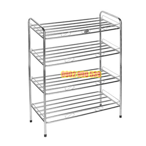 KỆ GIÀY DÉP INOX 4 TẦNG