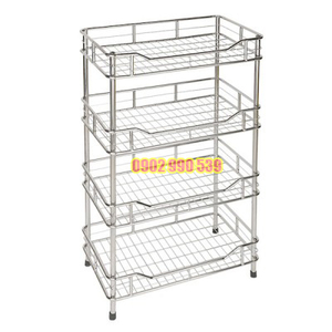 KỆ INOX 4 TẦNG ỐNG