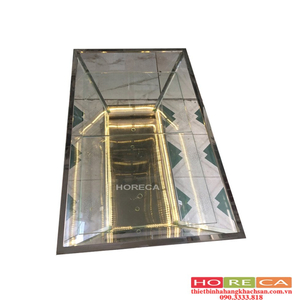 KỆ KÍNH TRƯNG BÀY BUFFET ĐÈN LED KKB01