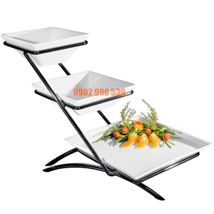 Kệ trang trí Buffet 3 tầng