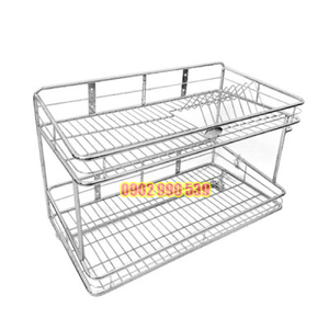 KỆ TREO 2 TẦNG ỐNG 30 X 60CM CÓ LÙA