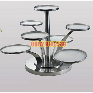 Kệ trưng bày thức ăn Buffet Inox 7 tầng