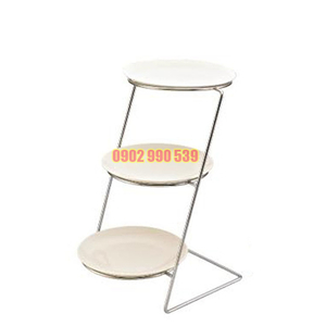 Kệ trưng bày buffet inox 3 tầng