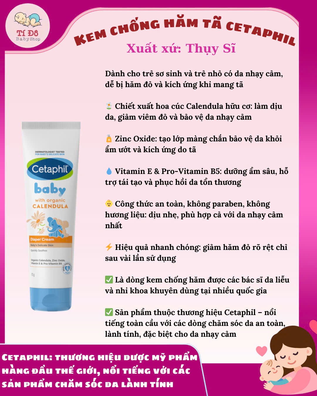 Kem chống hăm tã Cetaphil