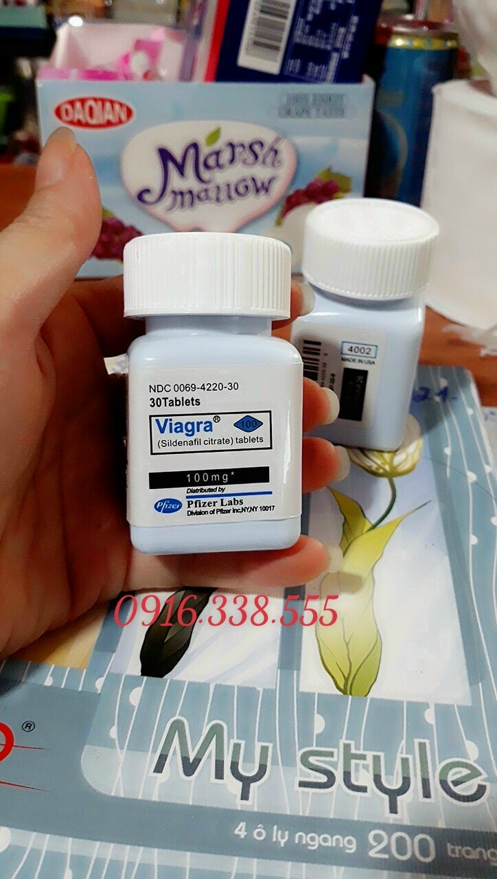 thuốc cường dương Viagra 100 mg hộp 30 viên