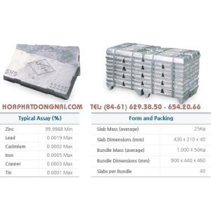 Kẽm thỏi Zn (Zinc Ingot) Hàn Quốc