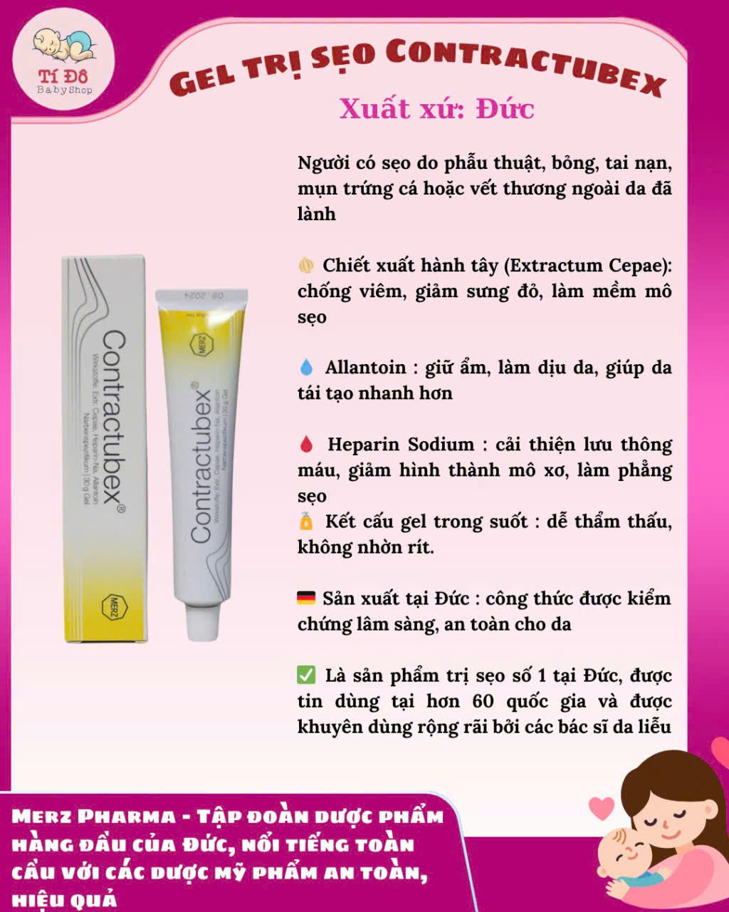 Kem trị sẹo Contractubex
