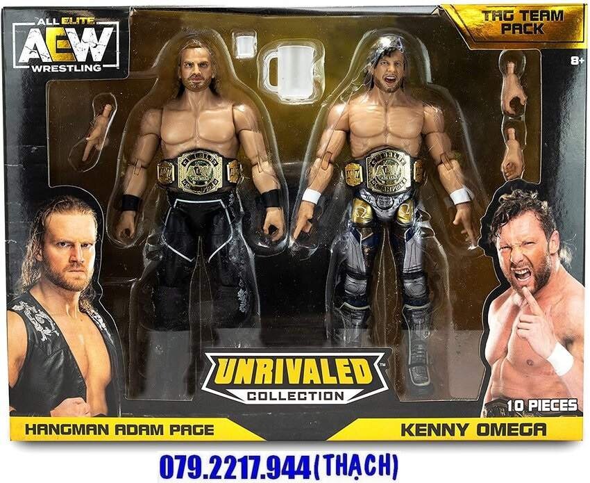 AEW HANGMAN ADAM PAGE & KENNY OMEGA - UNRIVALED COLLECTION TAG TEAM PACK (EXCLUSIVE)