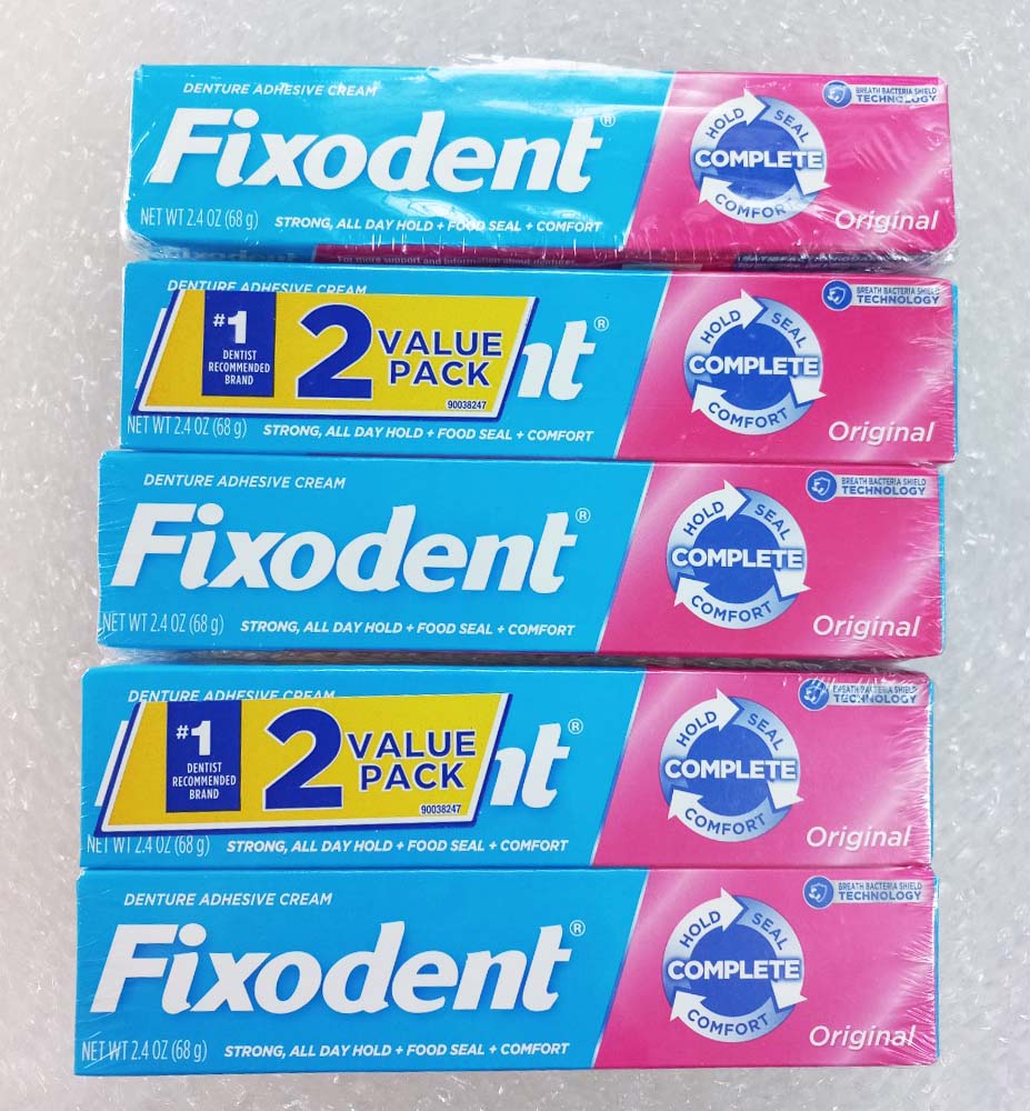 Keo dán hàm răng giả Fixodent