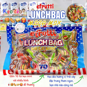 Kẹo dẻo trái cây Efrutti Lunch Bag Mega mix 578g - Nhập Mỹ