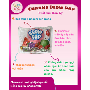 Kẹo mut Blow Pop Charms