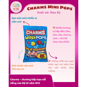 Kẹo mút Mini Pops Charms