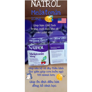 Kẹo ngủ melatonin (mỹ)