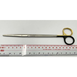 Kéo phẫu thuật Metzenbaum Fino thẳng 20 cm (cán đen vàng) Hilbro 09.5350.20