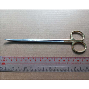 Kéo phẫu thuật Metzenbaum Standard (cán vàng) cong 18cm Hilbro 09073-18