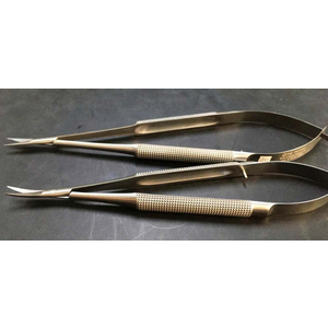 Kéo vi phẫu thẳng (hoặc cong), thân tròn, 12mm-15cm G14-15R8