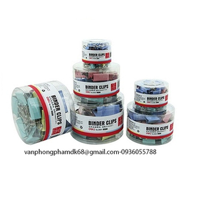Kẹp bướm màu Deli 15mm,19mm,32mm,41mm,51mm