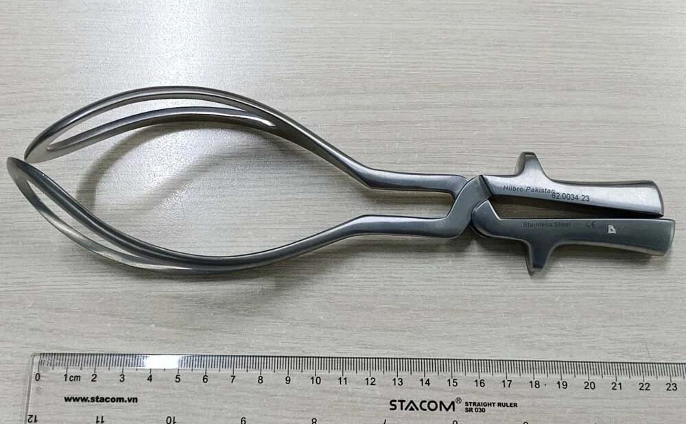 Kẹp gắp thai Simpson 23 cm Hilbro 62.0034.23