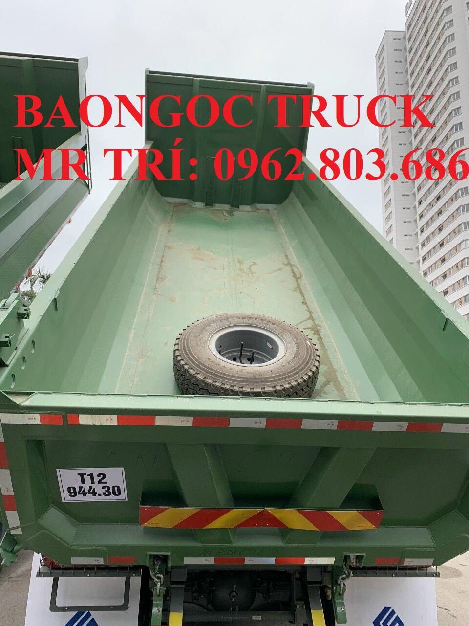 thùng xe ben howo 4 chân 
