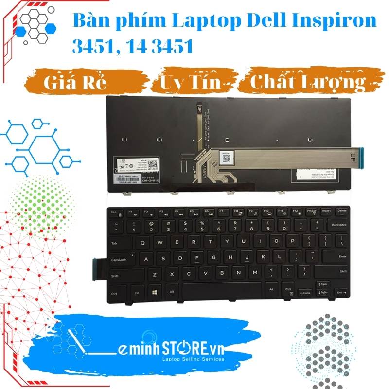 Thay bàn phím Laptop Dell Inspiron 3451, 14 3451