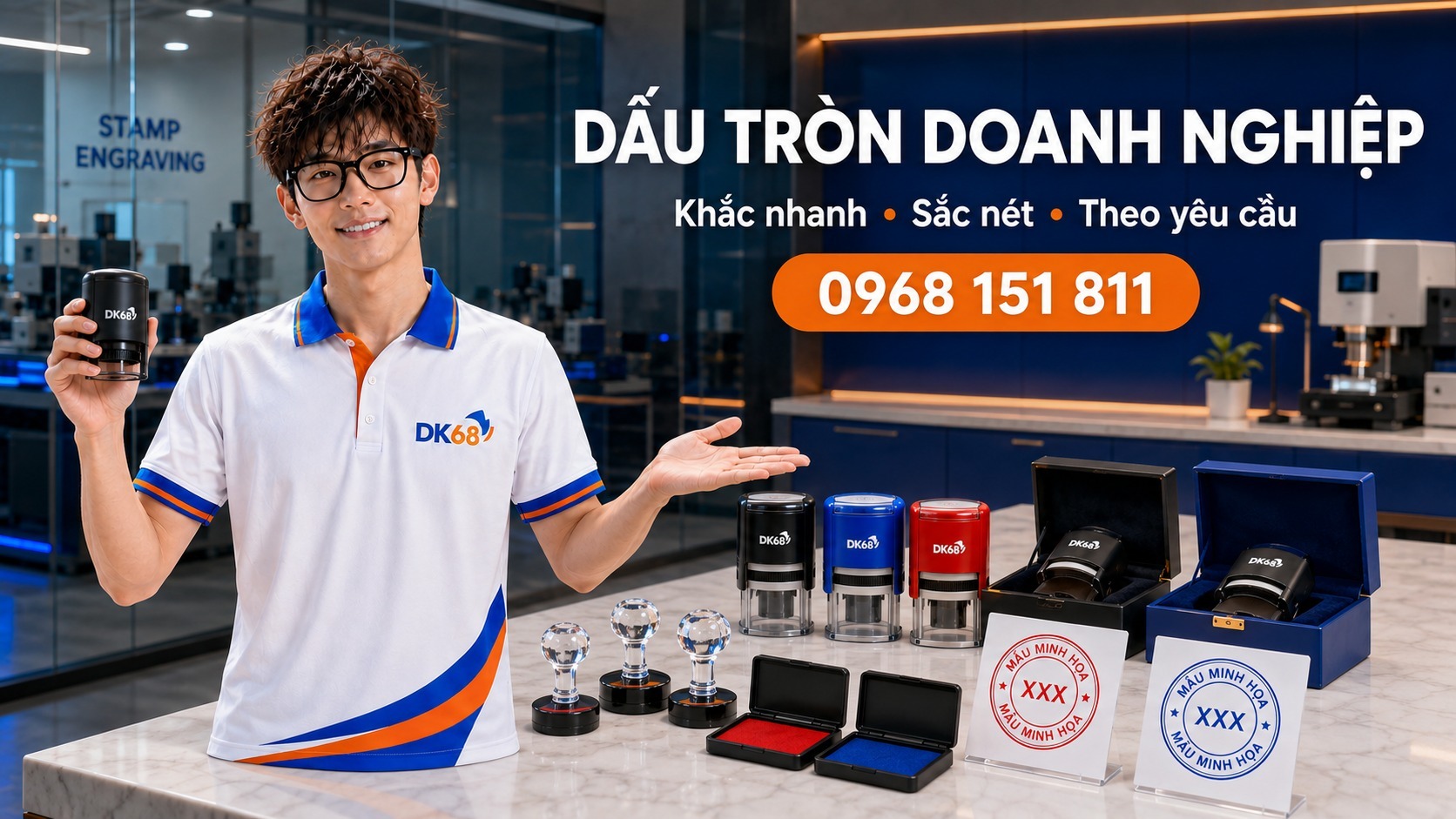 Dấu tròn cho công ty, doanh nghiệp và tổ chức theo yêu cầu