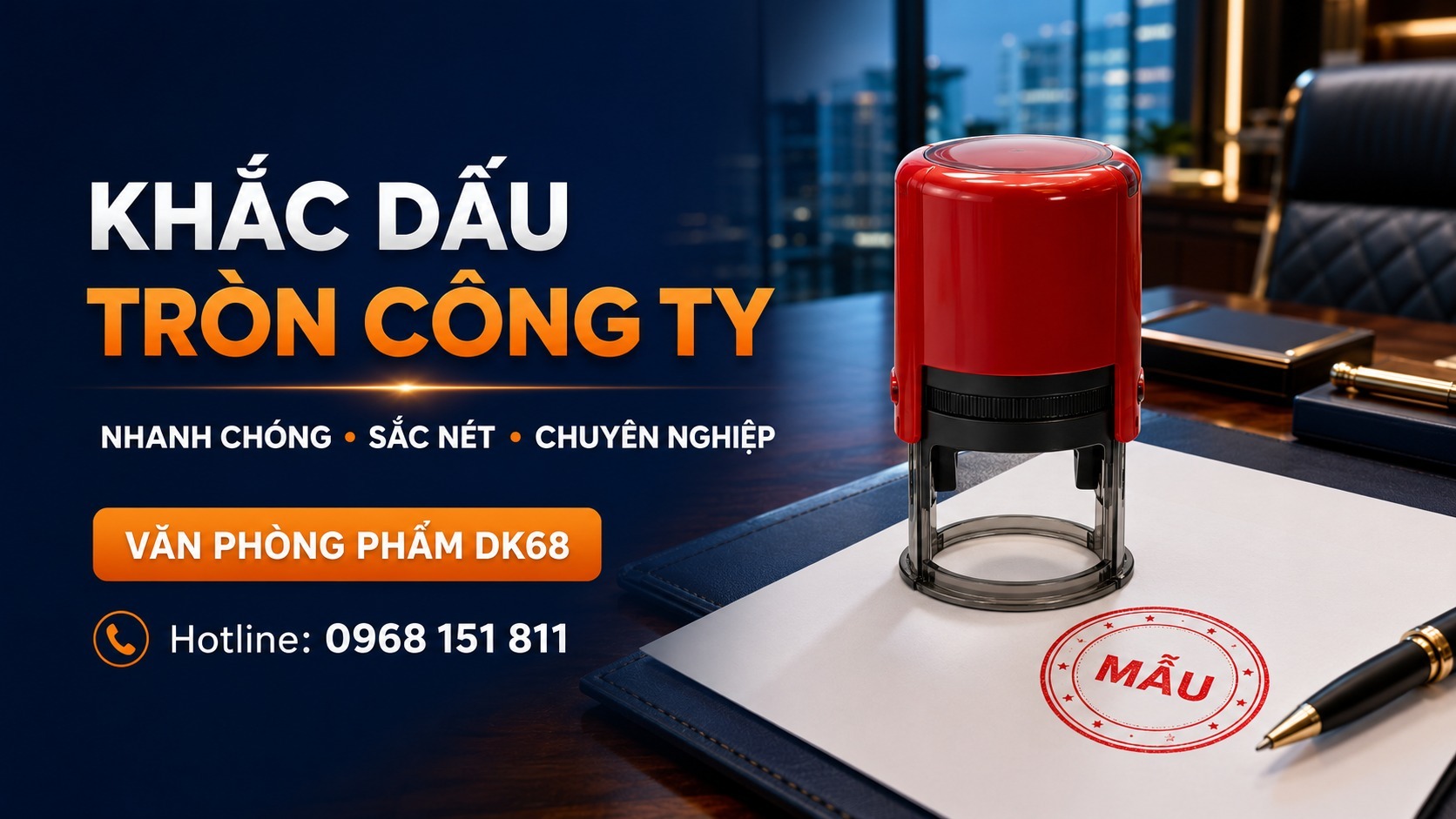 Dấu tròn cho công ty, doanh nghiệp và tổ chức theo yêu cầu