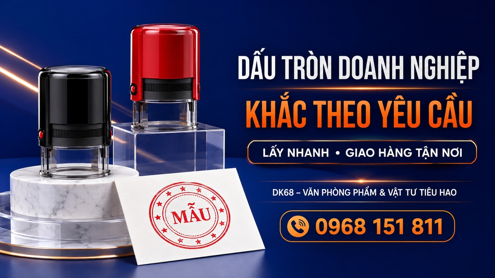 Dấu tròn cho công ty, doanh nghiệp và tổ chức theo yêu cầu