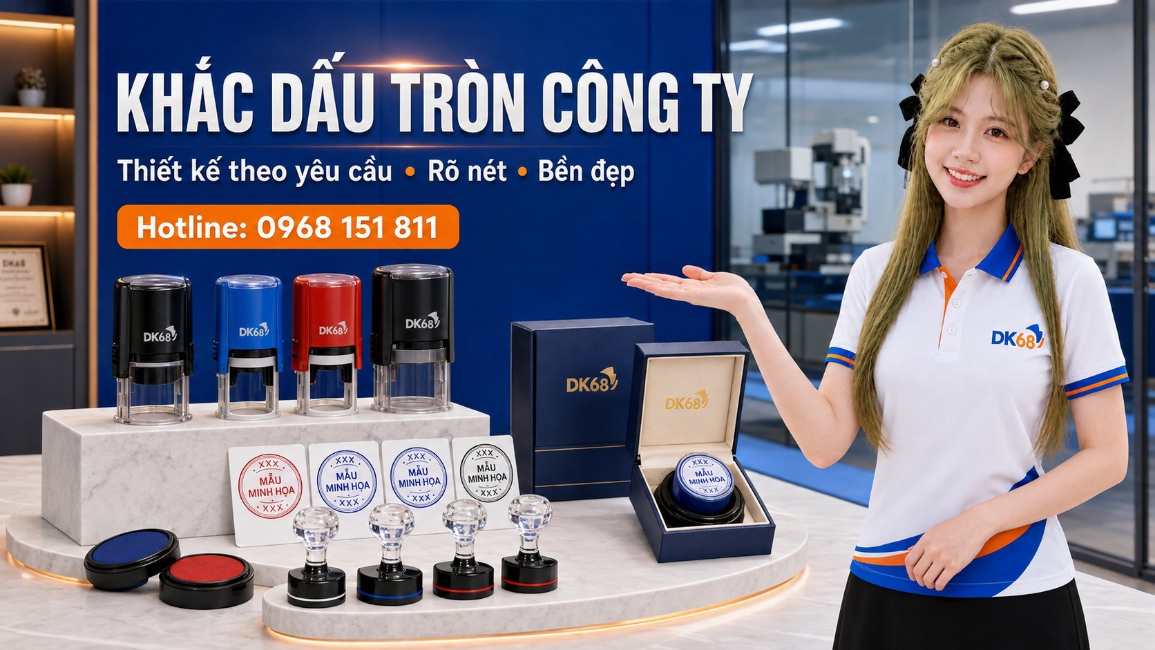 Dấu tròn cho công ty, doanh nghiệp và tổ chức theo yêu cầu