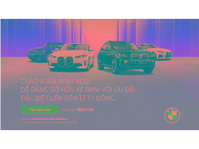 KHAI XUÂN NHƯ Ý, BMW ƯU ĐÃI HẤP DẪN HƠN 1 TỶ ĐỒNG MỪNG TẾT BÍNH NGỌ.