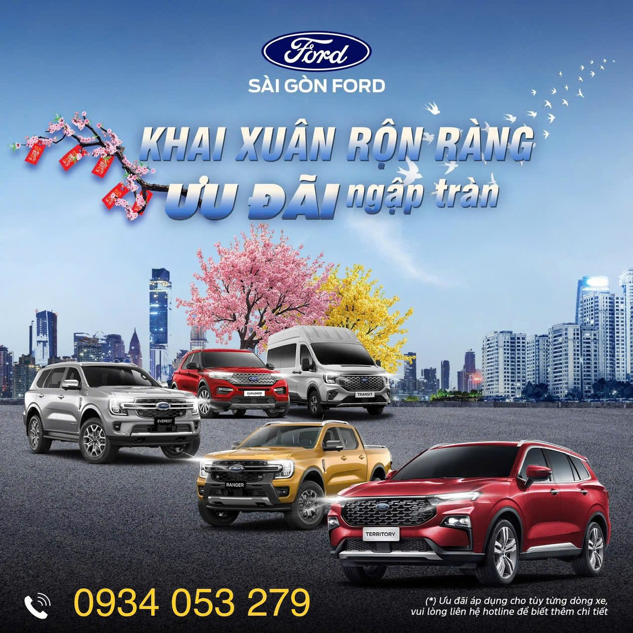 KHAI XUÂN RỘN RÀNG – ƯU ĐÃI NGẬP TRÀN CÙNG SÀI GÒN FORD!