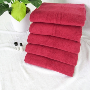 Khăn Trải Giường Massage, Khăn Đắp Spa 90x180-800 Màu Đỏ