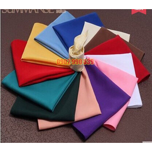 KHĂN ĂN COTTON KAKI TRƠN CÁC MÀU