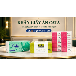 Khăn Giấy Ăn Cata Các Loại – 300 Tờ 2 Lớp, 300 Tờ 4 Lớp, 600 Tờ 4 Lớp