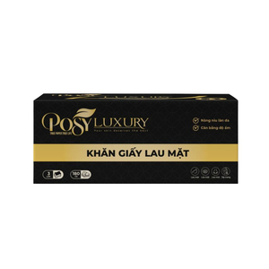 Khăn giấy lau mặt cao cấp Posy 180 tờ, 3 lớp