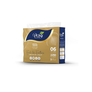 Khăn giấy lau mặt cao cấp Posy 375 tờ 3 lớp
