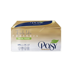Khăn giấy lau mặt cao cấp Posy 375 tờ 3 lớp