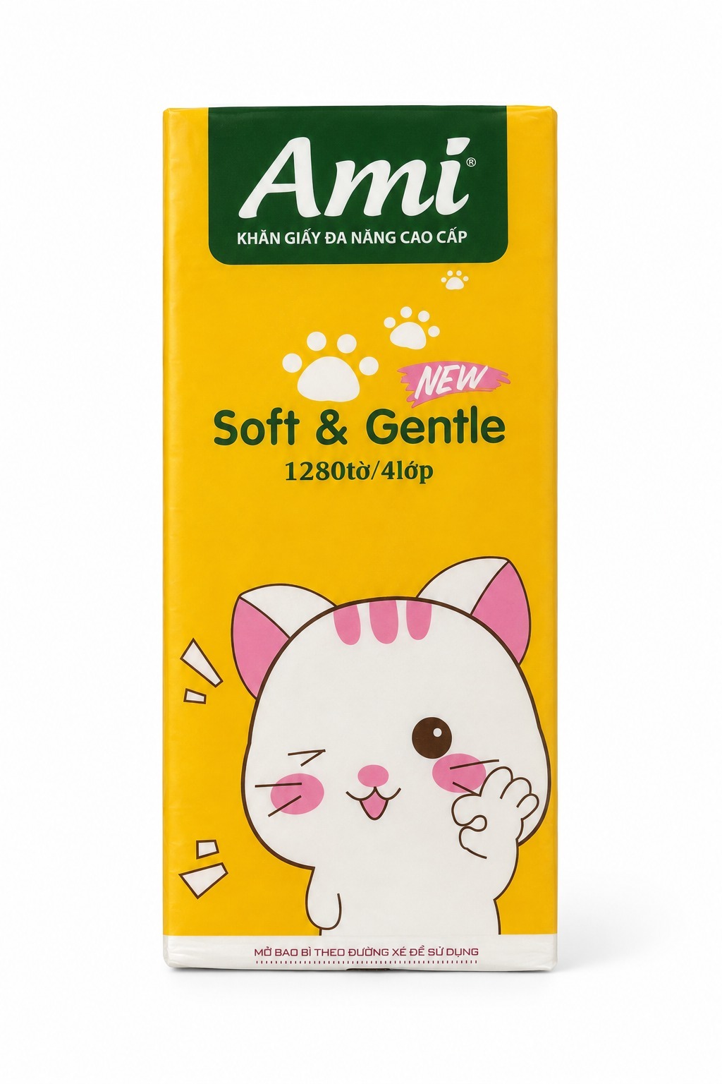 Khăn giấy rút đáy Ami 1280 tờ