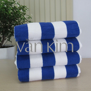 Hotel Pool Towel – Standard 70x150 560g White Blue