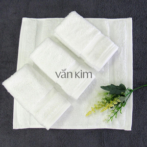 Khăn Tay Khách Sạn Cao Cấp 34x34 65gTrắng