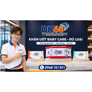 Khăn ướt babay care có mùi, không mùi : 10 tờ , 80 tờ , 100 tờ