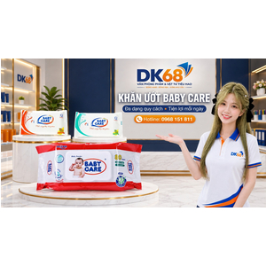Khăn ướt babay care có mùi, không mùi : 10 tờ , 80 tờ , 100 tờ