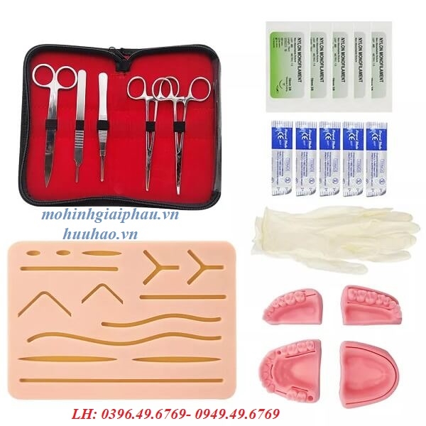 Bộ thực hành khâu da kèm phụ kiện đầy đủ