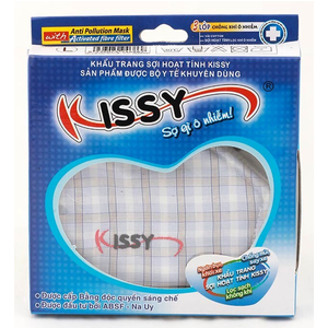Khẩu trang sợi hoạt tính Kissy (cho người lớn)