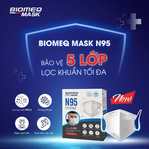 Khẩu trang N95 5 lớp Biomeq Mask