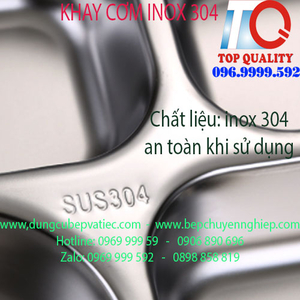 KHAY CƠM INOX 304- 4 NGĂN