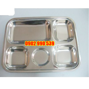 Khay cơm inox 5 ngăn cao cấp