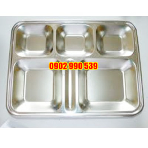 Khay cơm inox 6 ngăn cao cấp