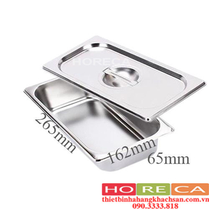 KHAY INOX G/N 1/4X65 GN1/4X65